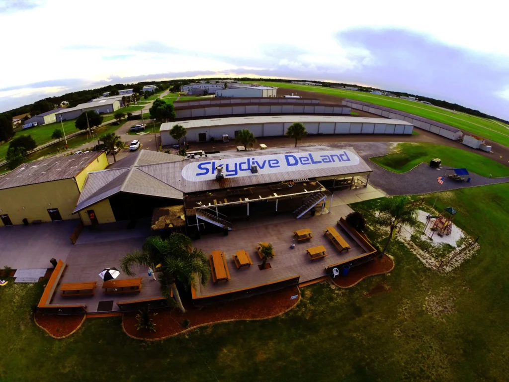 Skydive Deland Aerial shot of facilities