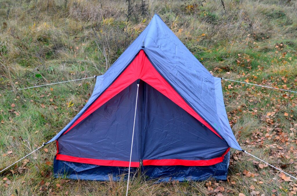 Blue tent