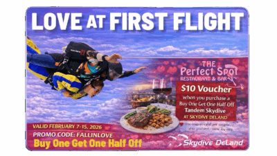Love at First Flight 2026 Skydive DeLand